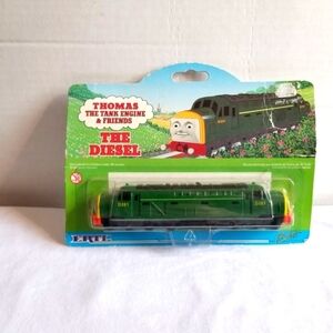 1997 ERTL Thomas the tank engine & Friends Green " The Diesel " Train Toy